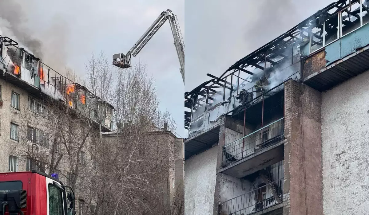 Пожар в малосемейке в Астане: погорельцам предоставили место для временного проживания