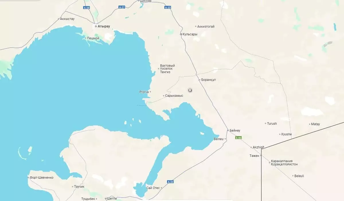 Землетрясение магнитудой 4,3 произошло в Мангистауской области