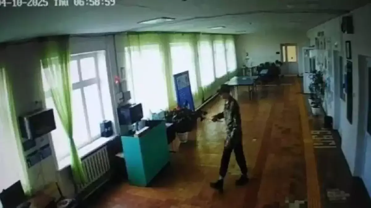 Ақмола облысында мектепке қолына пышақ ұстаған белгісіз адам кіріп кеткен