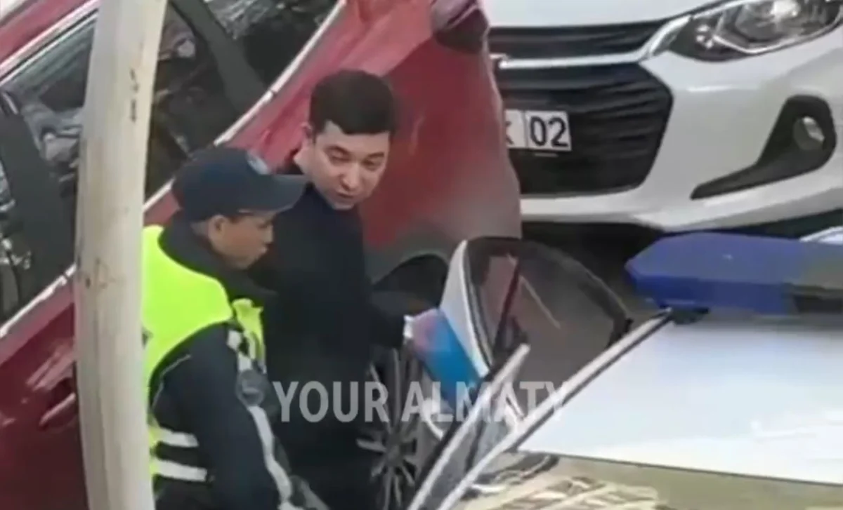 Пьяный мужчина избил женщину в подъезде в Алматы (ВИДЕО)