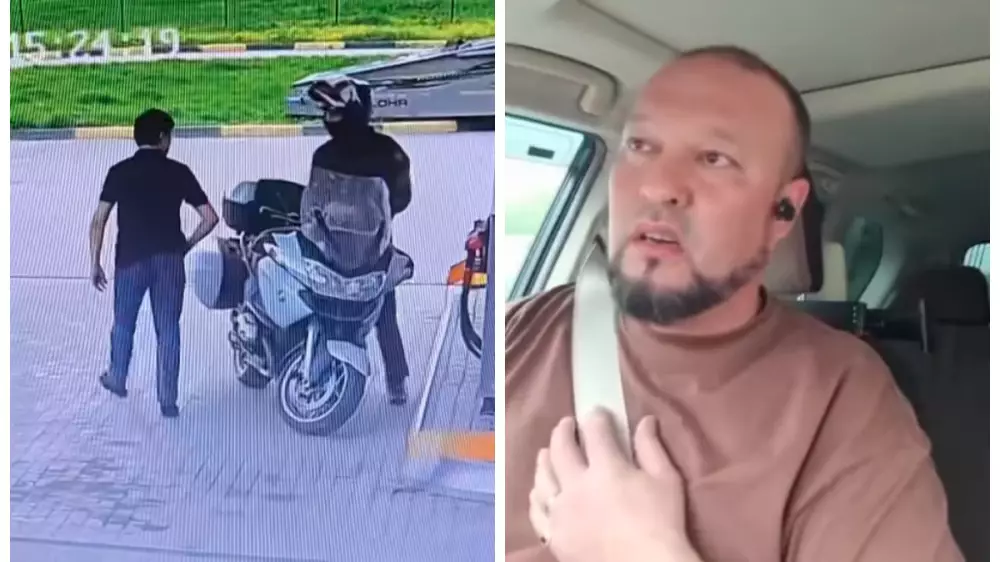 Руслан Жанпеисов рассказал о нападении на мотоциклиста на АЗС в Жамбылской области