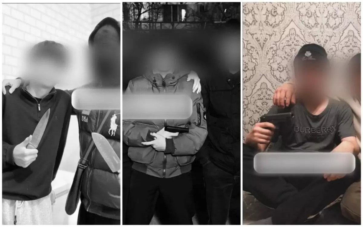 "Контент үшін": Ақтөбеде қару-жарақпен суретке түскен жасөспірімдер ұсталды