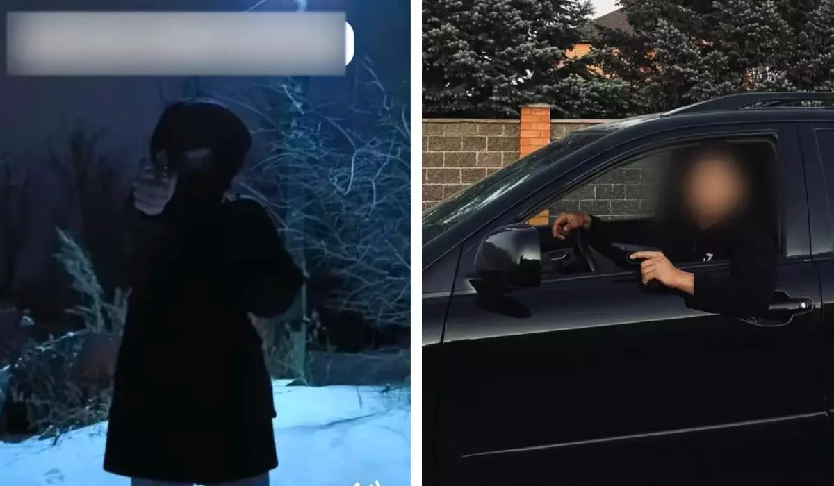 Подростки из Актобе пугали подписчиков в TikTok фото с оружием