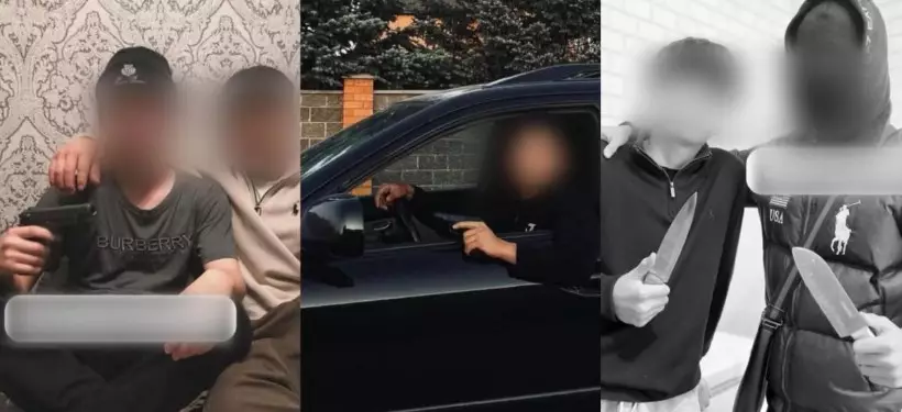 "Ради контента" выложили фотографии "с оружием" в TikTok подростки в Актюбинской области