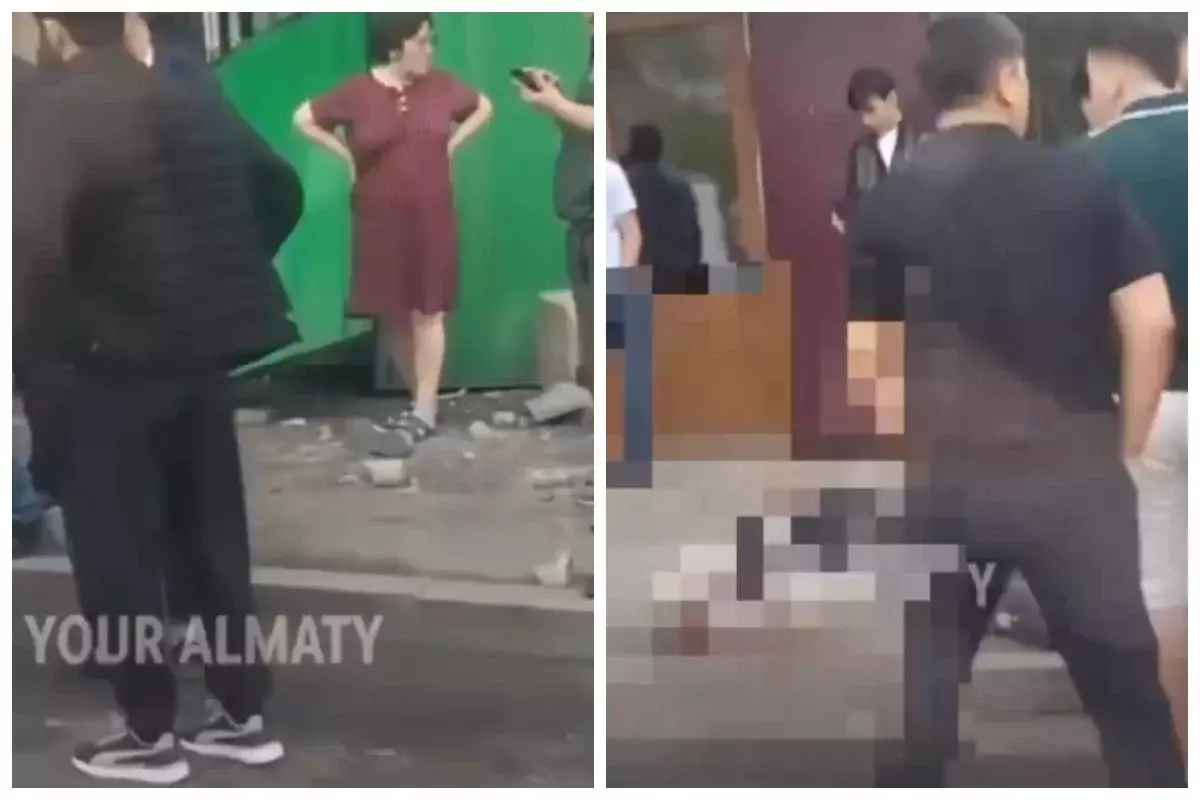 Алматыда автобус тротуарға шығып кетіп жаяу жүргіншіні қағып өлтірді (ВИДЕО)