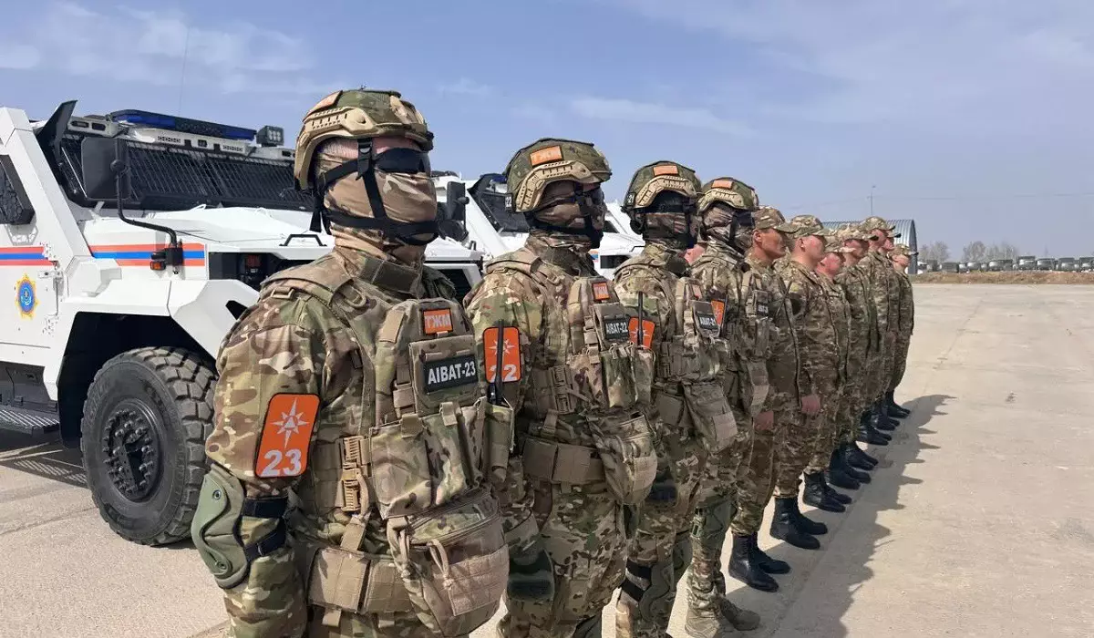 Қазақстан ТЖМ әскери қызметшілері Жеңіс күніне арналған шеруге алғаш рет қатысатын болды