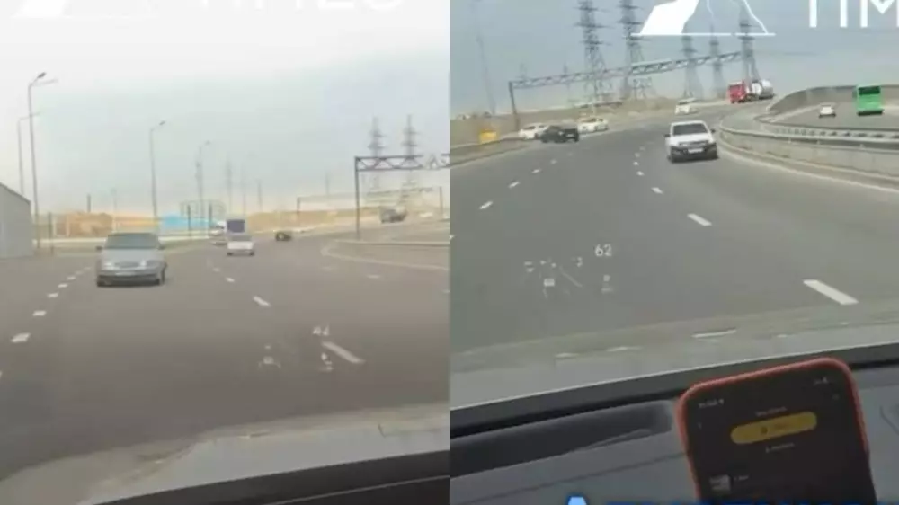 Алматинского лихача наказали арестом за езду по встречной полосе