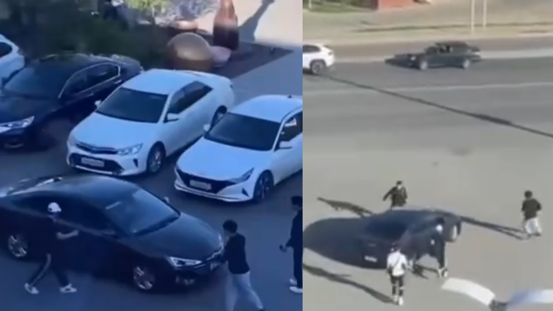 “Өміріне қауіп төндірген”. Атырауда бұзақылар тапа-тал түсте көлікке шабуыл жасады (ВИДЕО)