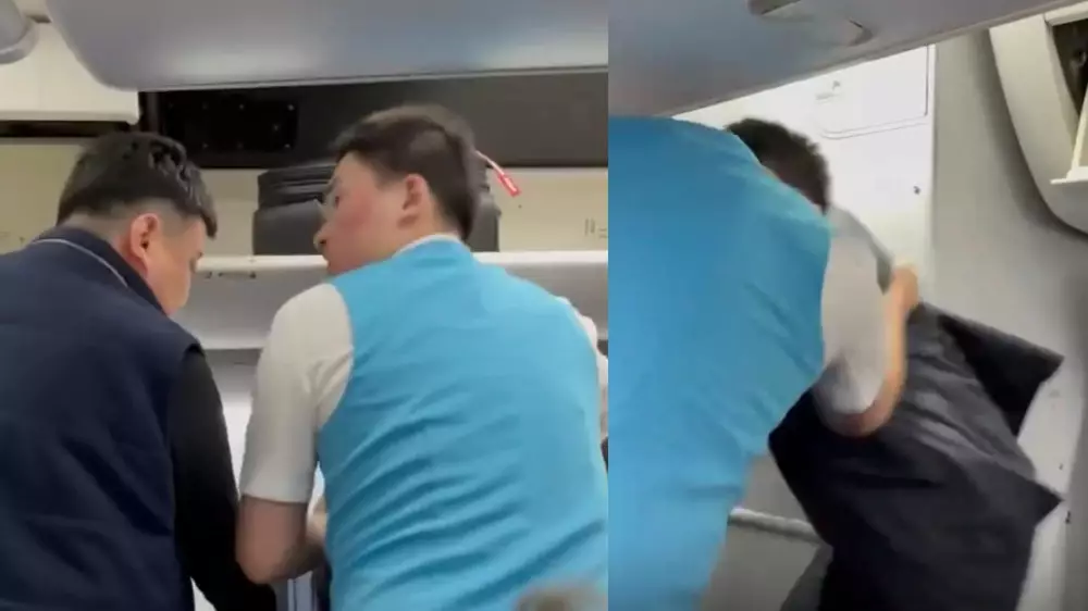 Астана-Ақтау ұшағында бортсерікке шабуыл жасаған жолаушы ұсталды