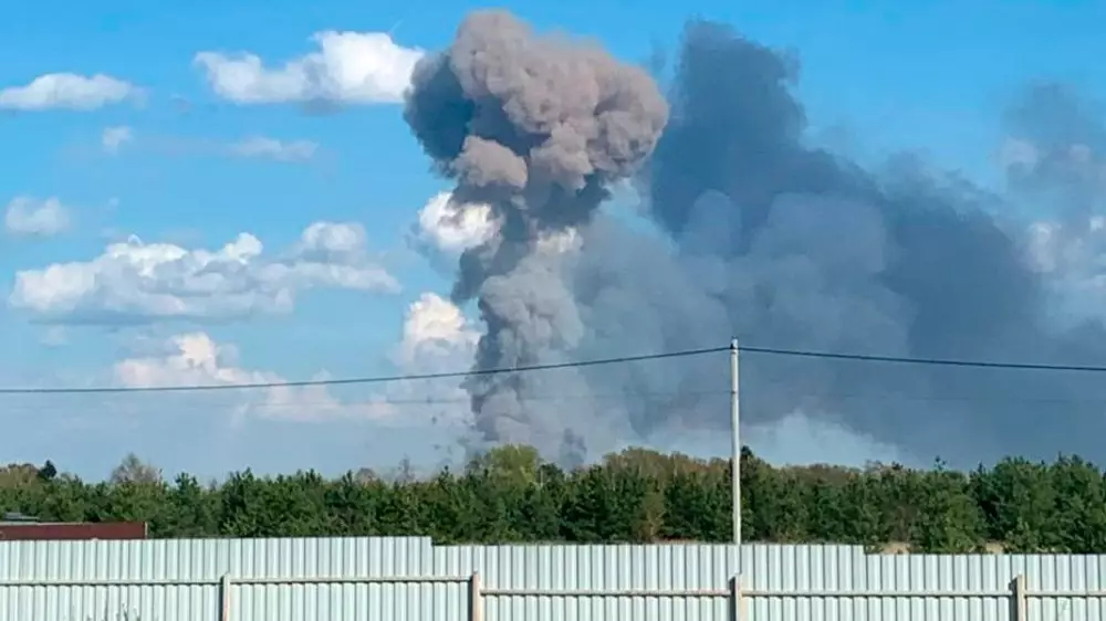 Военный склад взорвался во Владимирской области России