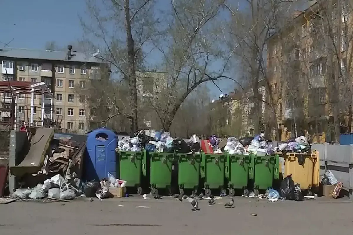 Проблемы с вывозом мусора: Усть-Каменогорск утопает в отходах
