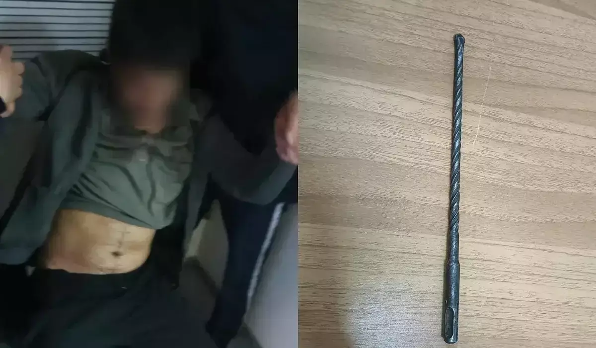 В Астане агрессивный мужчина, вооружённый острым предметом, напал на подростков