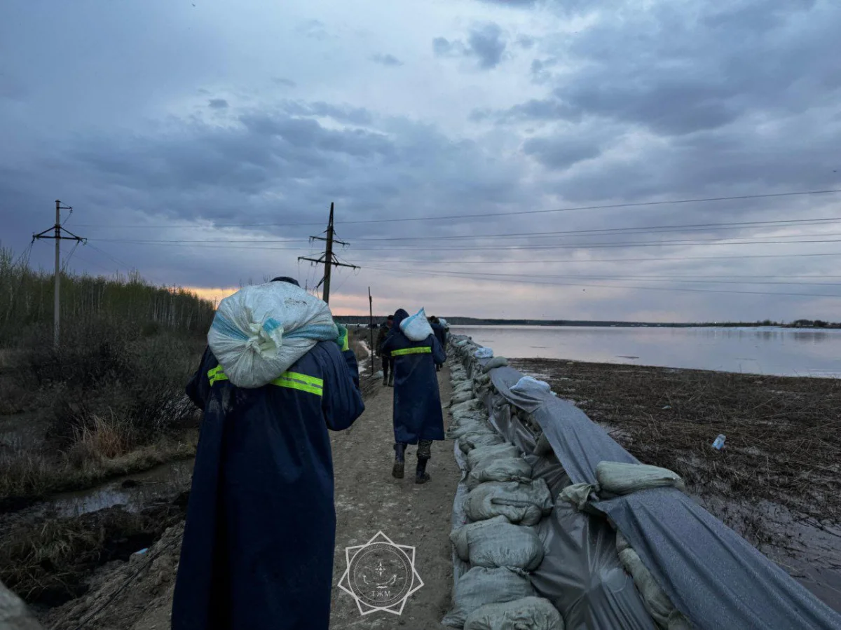 Дамбу в селе СКО укрепляют в круглосуточном режиме, чтобы спастись от паводков