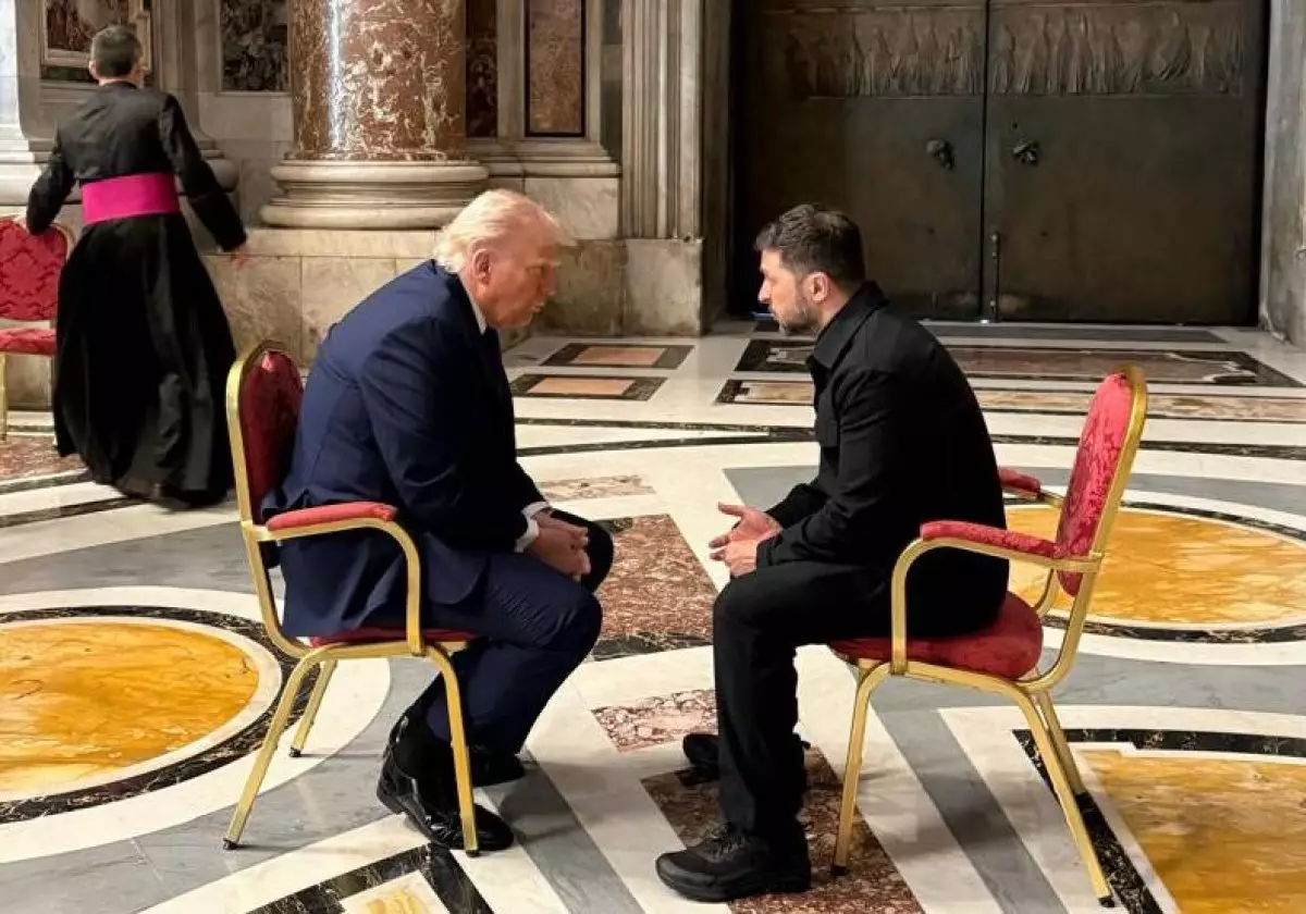 Зеленский мен Трамп Римде бетпе-бет кездесті