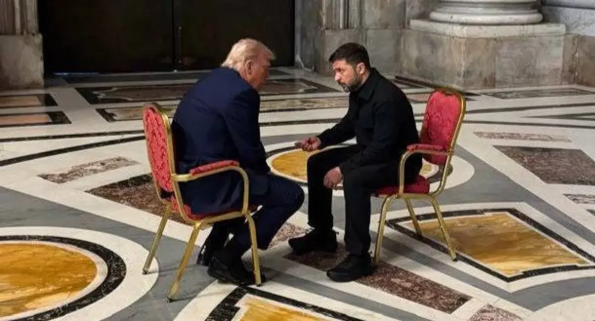 Владимир Зеленский мен Дональд Трамп Римде кездесті