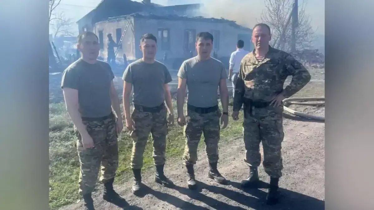 Карагандинские гвардейцы героически спасли детей