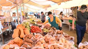 Алматыда жақын маңдағы демалыс күнгі жәрмеңкеде 400 тонна ет пен көкөніс сатылады