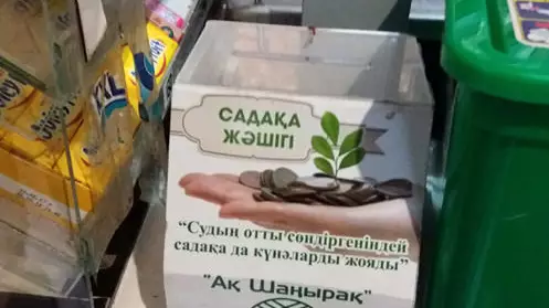 Көкшетаулық әйел садақа толы қорапты ұрлап кеткен
