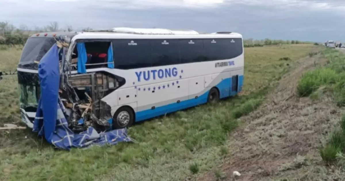 Ақтөбе облысында жол апатынан автобус жүргізушісі қаза тапты