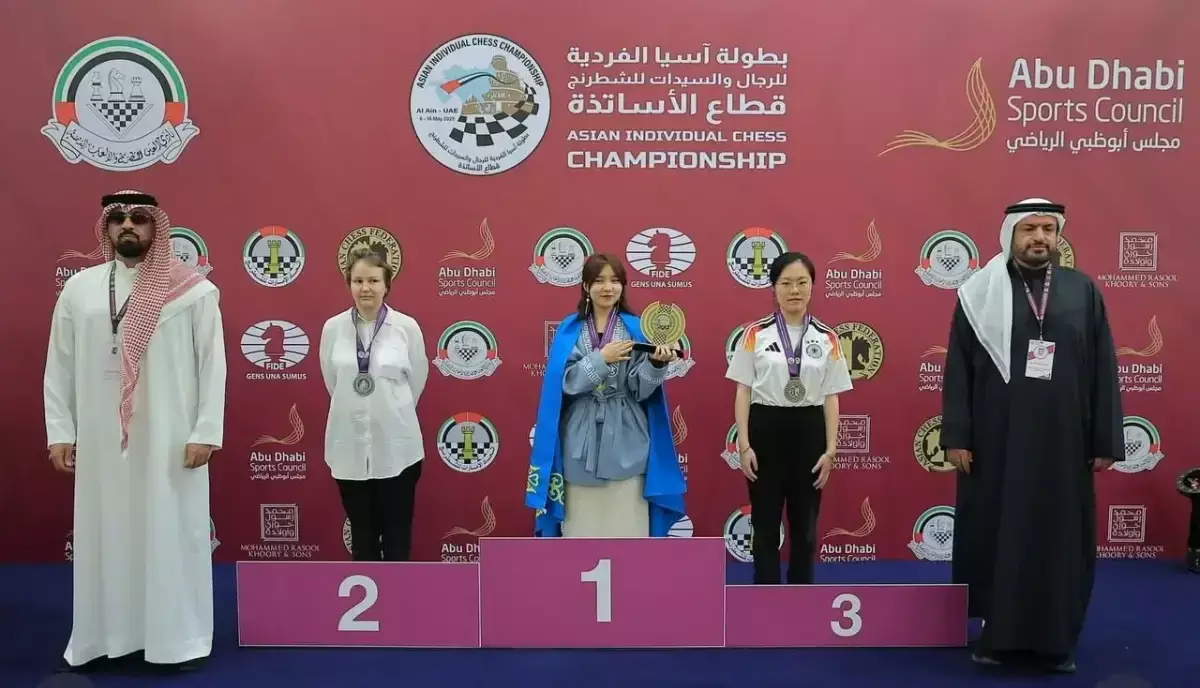 18-летняя Алуа Нурман завоевала золото в блице на чемпионате Азии в ОАЭ