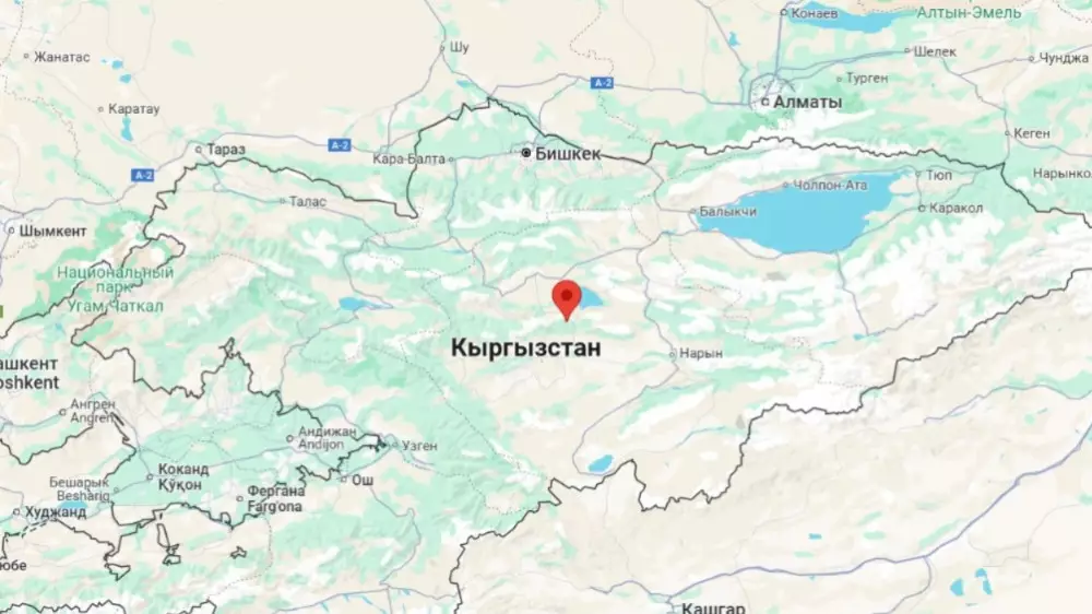 Землетрясение произошло в 234 километрах от Алматы