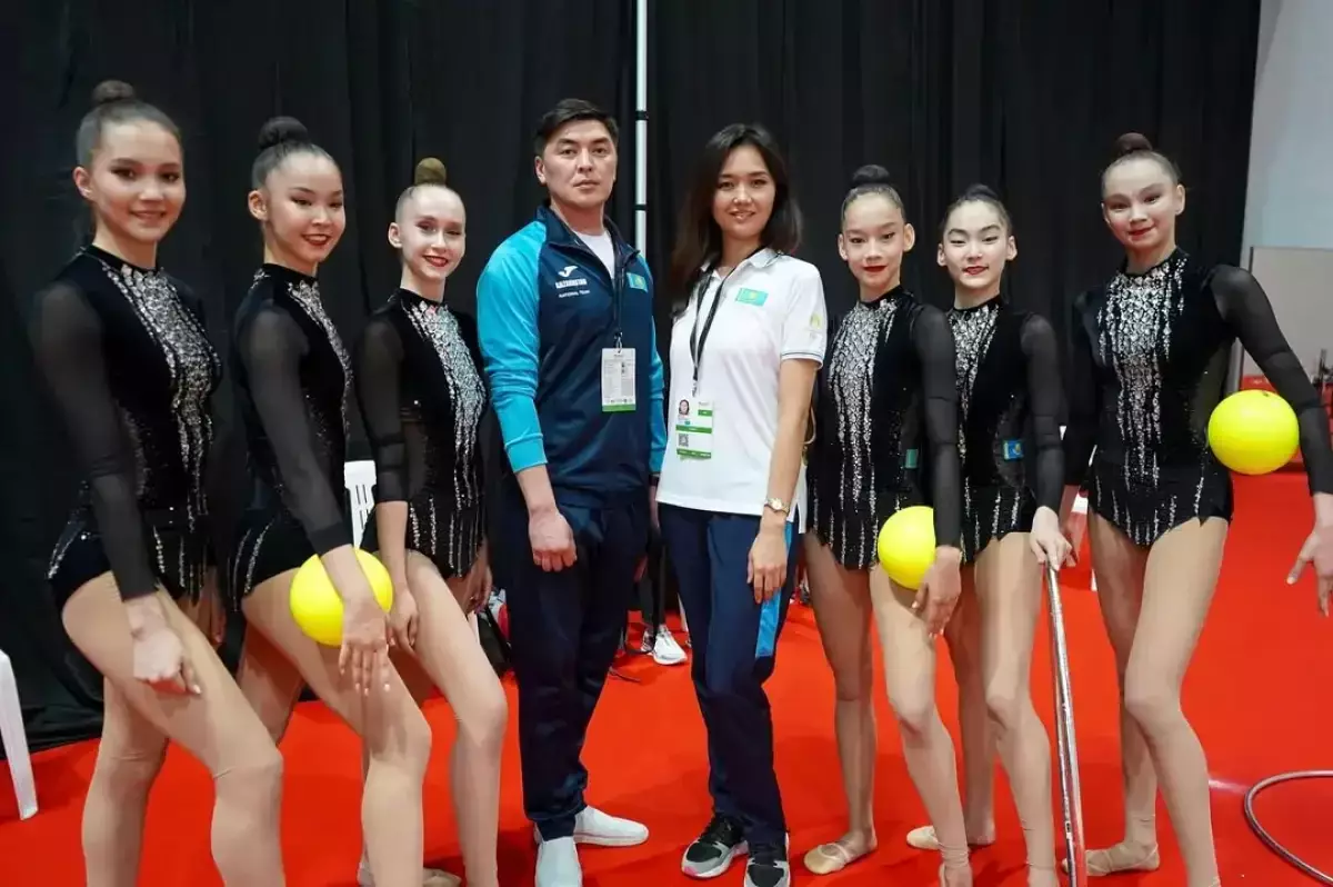 Көркем гимнастшы қыздар Азия чемпионатында алтын медаль алды