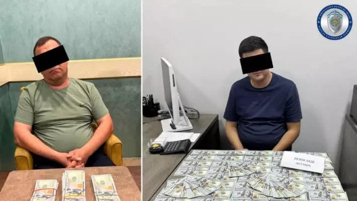 В Ташобласти задержали двух сотрудников ОВД при получении крупных взяток