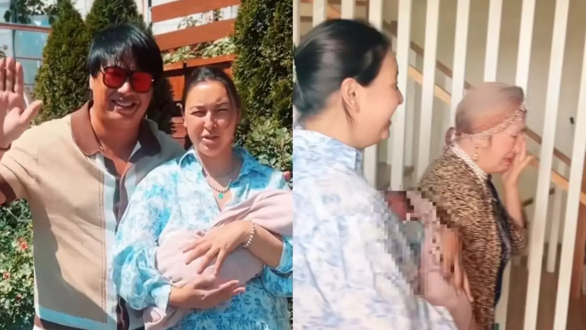 «Ешкімге айтпай кетіп қалдық»: Бүркіттің анасы немересін көргенде жылап қалды (ВИДЕО)