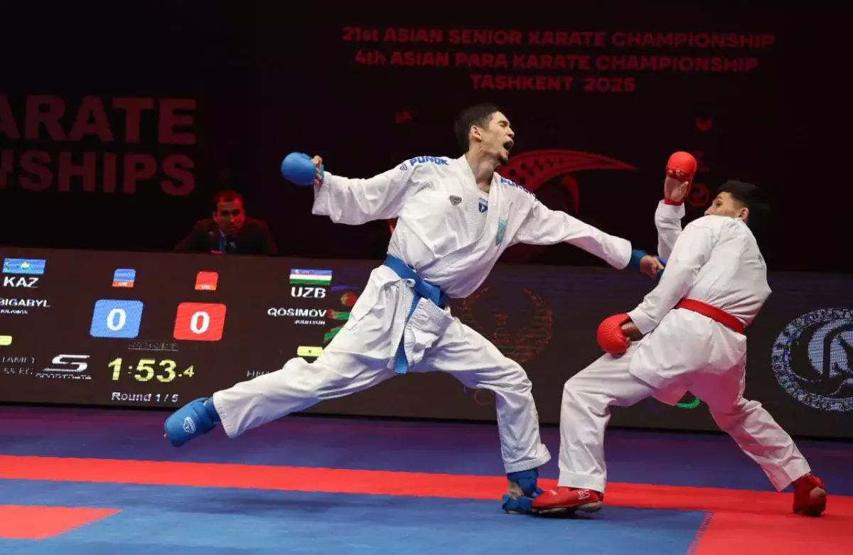 Казахстанский каратист выиграл золото на чемпионате Азии по каратэ в Ташкенте