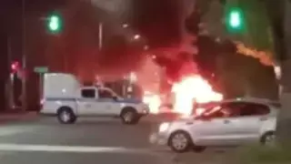 Павлодарда такси өртеніп, балалар мен жолаушылар зардап шекті
