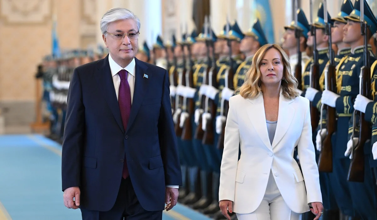 Тоқаев Италья премьер-министрін Ақордада қарсы алды