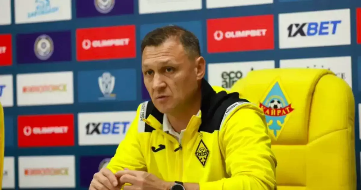 «Қайрат» футбол клубның бас бапкері балағат сөз айтқаны үшін жазаланды