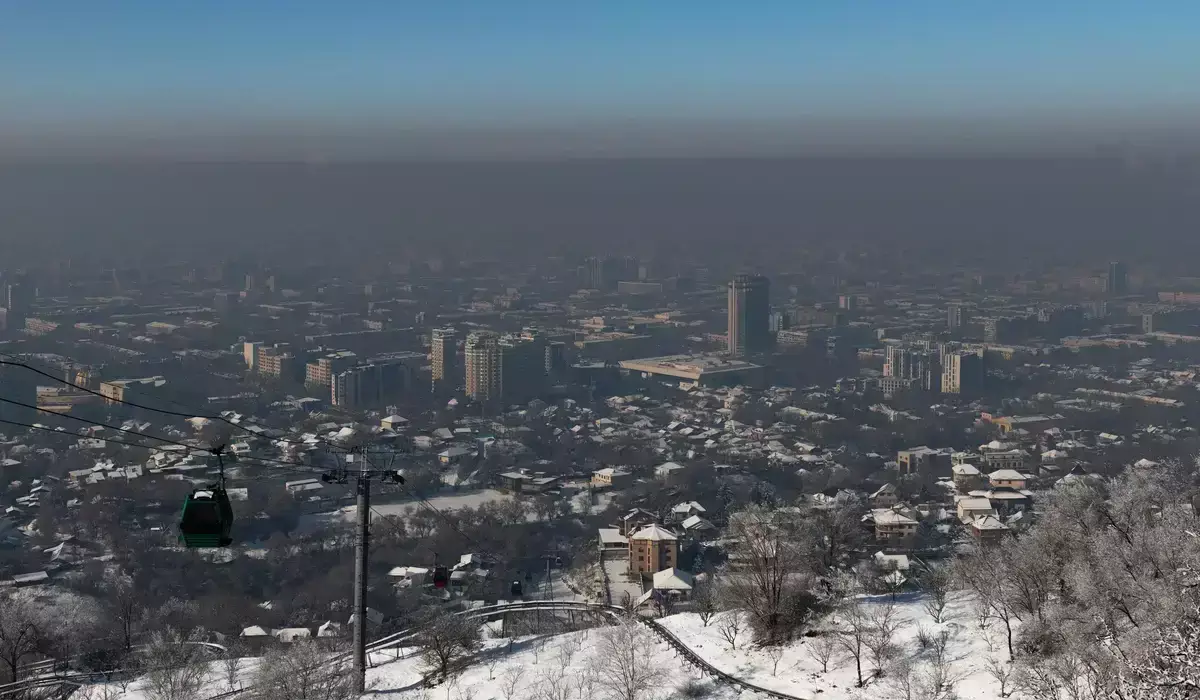 Алматыда ауа ластанып жатыр: синоптиктер ескерту жасады