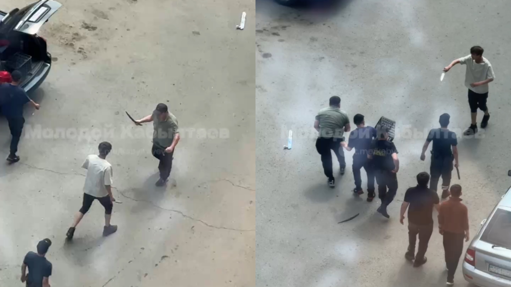 “Пышақтап кетті”. Павлодарда ер адамдар жанжалдасып, жаппай төбелес болды (ВИДЕО)
