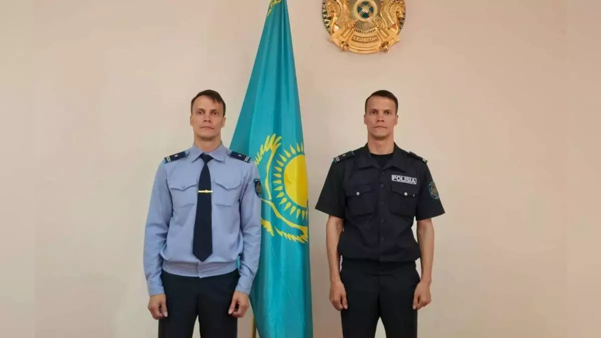Полицейские-близнецы работают в ЗКО