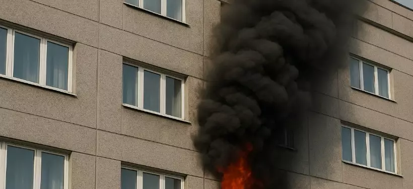 Гвардеец спас мужчину из задымленной квартиры в Семее