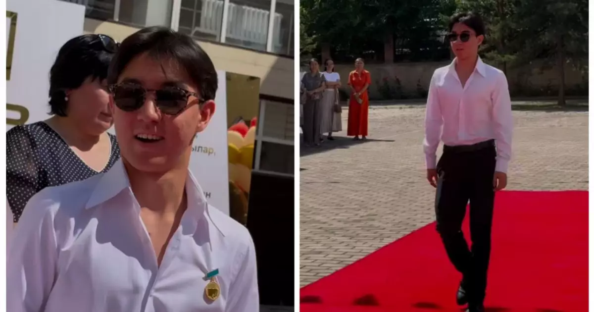 «Алтын белгі» төсбелгісін алуға барған Тоқтар Серіковтың ұлы сынға қалды (ВИДЕО)