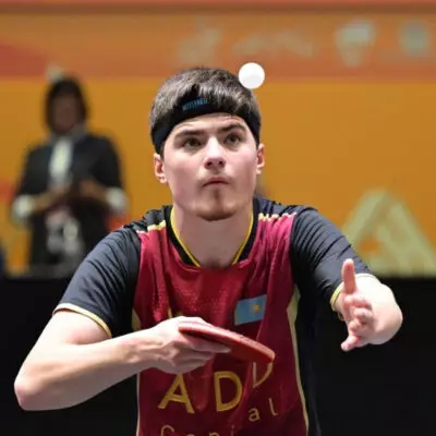 Алан Курмангалиев стал абсолютным чемпионом Молодежных игр по настольному теннису