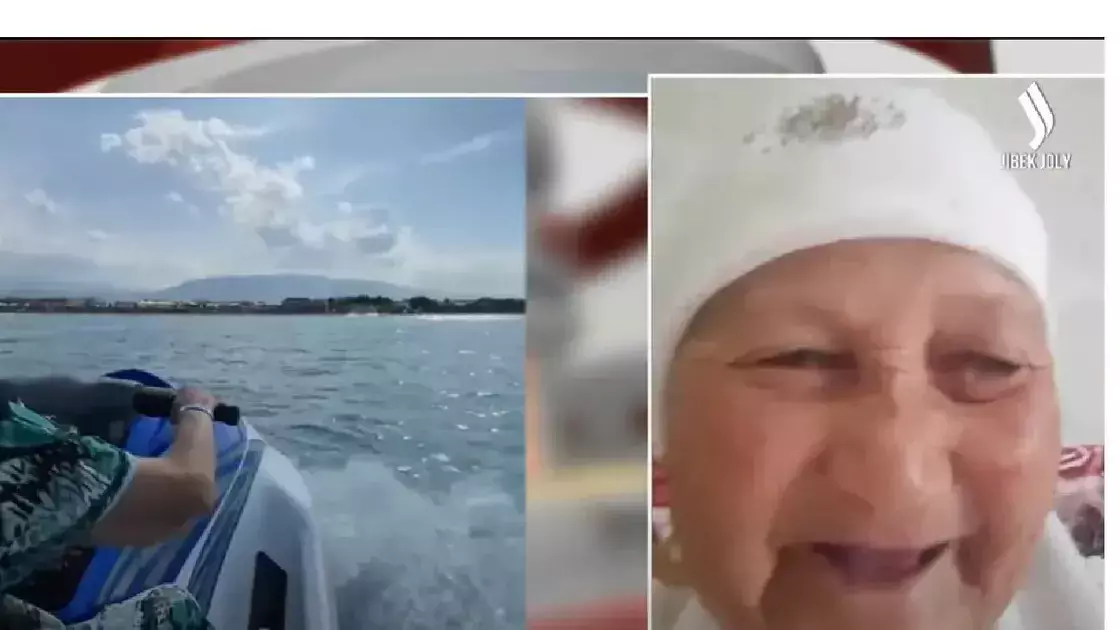 Алакөлде гидроцикл жүргізетін 82 жастағы әжей жұртты сүйсінтті