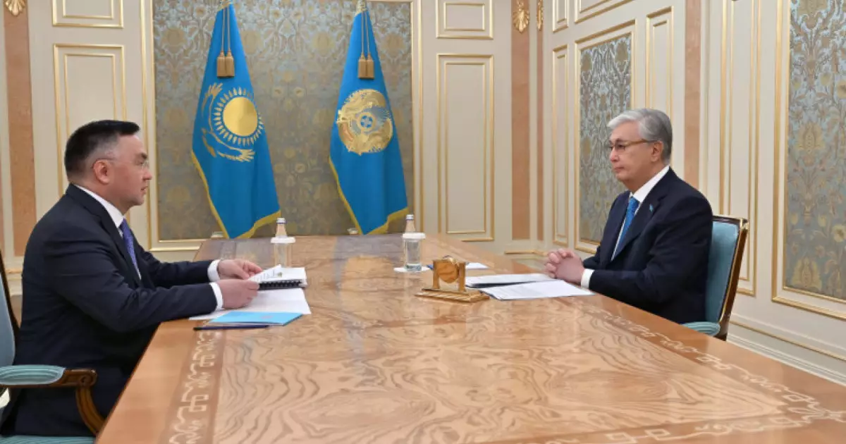  Президент Жоғарғы сот төрағасы Асламбек Мерғалиевті қабылдады 