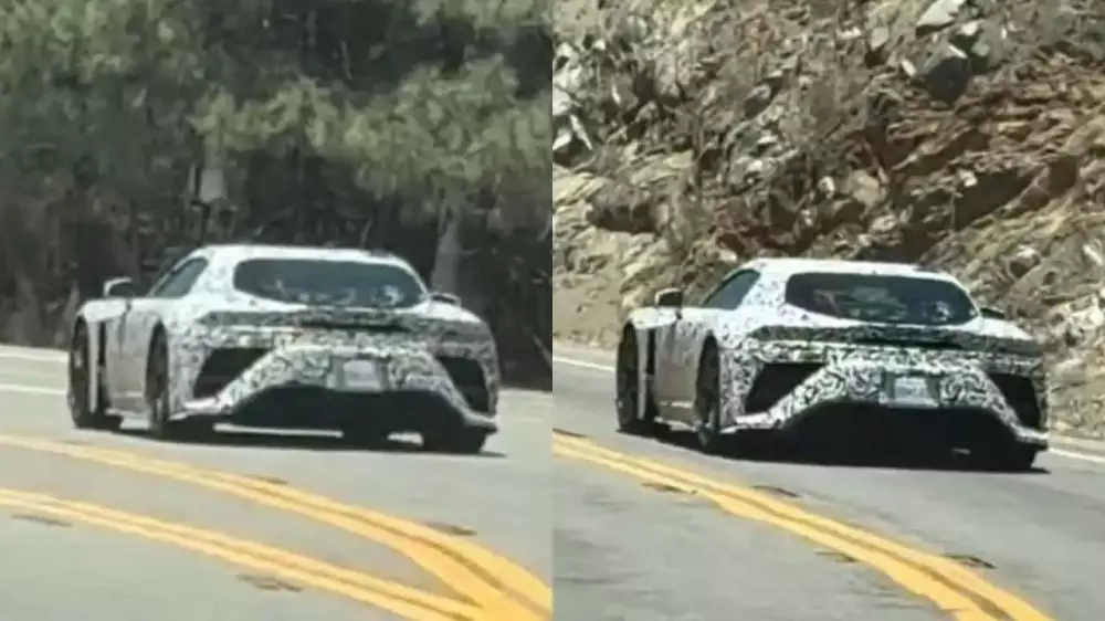 Прототип суперкара от Lexus заметили на дорогах. Видео