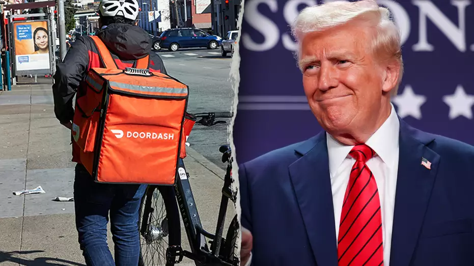 Водитель DoorDash сказал, что для него было большой честью стоять за Трампом на мероприятии "Большой, Красивый Билл".