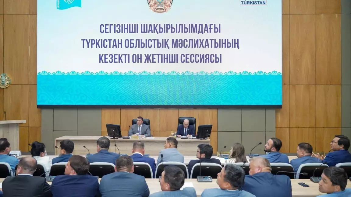Түркістан облыстық мәслихатының кезекті сессиясында 21 мәселе қаралды