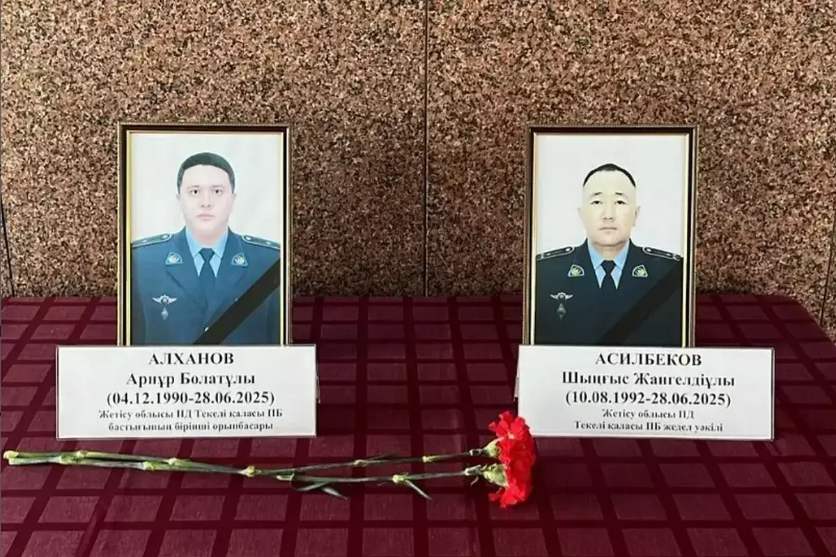 Двое полицейских погибли в области Жетысу