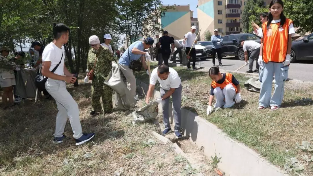 Әртістер мен әншілер көше тазалауға шықты