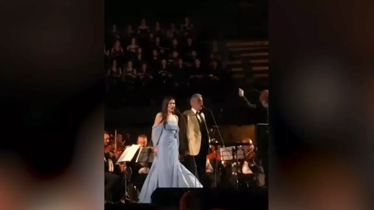 Казахстанка Айгерим Алтынбек спела дуэтом с Андреа Бочелли