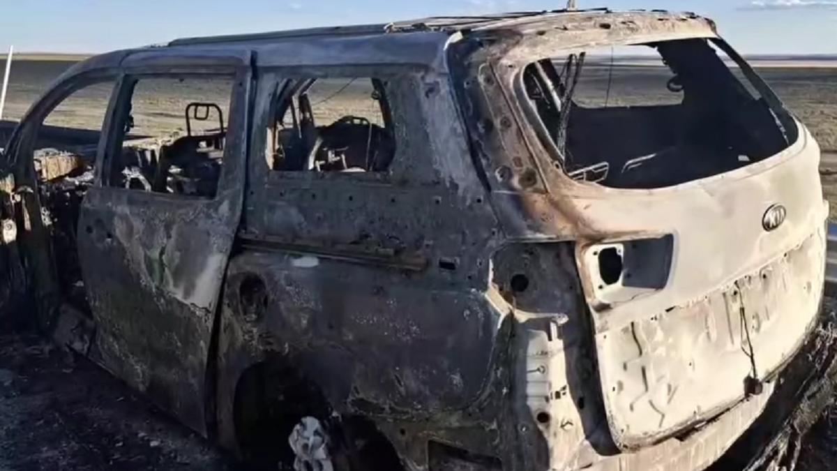 В жуткой аварии на трассе в Карагандинской области погибли семь человек (видео)