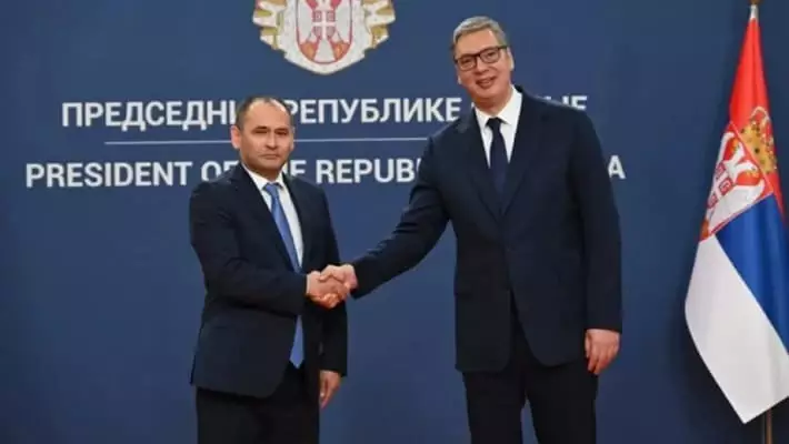 Первый посол Узбекистана в Сербии вручил верительные грамоты Александру Вучичу