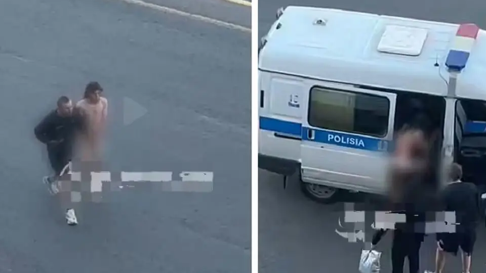 Астанада тыр жалаңаш жүрген адамның видеосы пайда болды