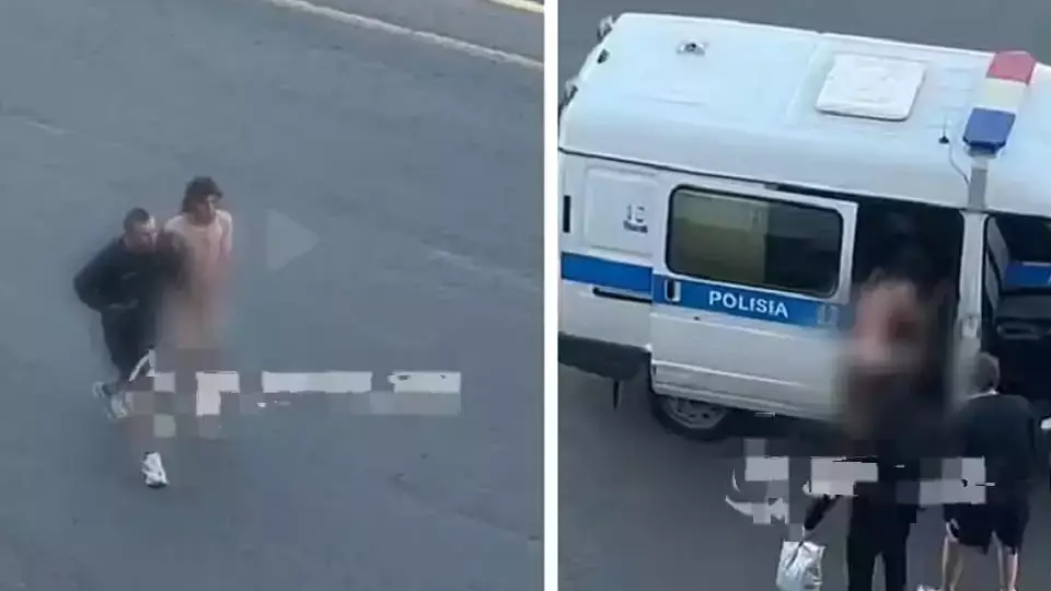 Астанада тыр жалаңаш жүрген адамның видеосы пайда болды